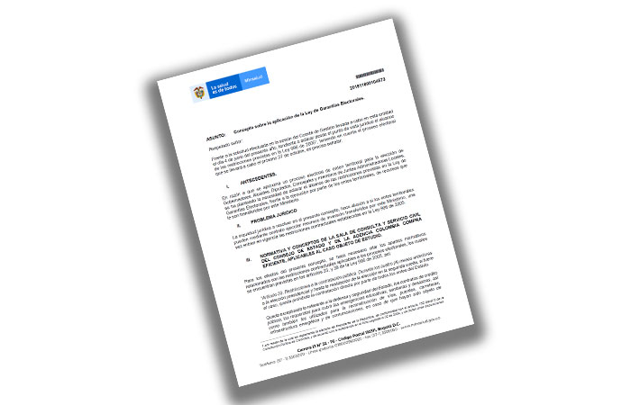 concepto juridico 201911600104573 de 2019 aplicacion ley de garantias electorales imagen