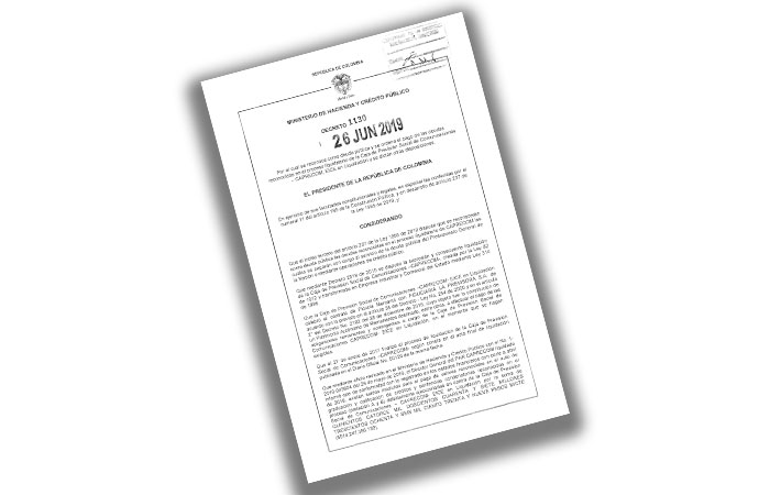 decreto 1130 de 2019 reconoce deuda publica y ordena pago deuda caprecom imagen