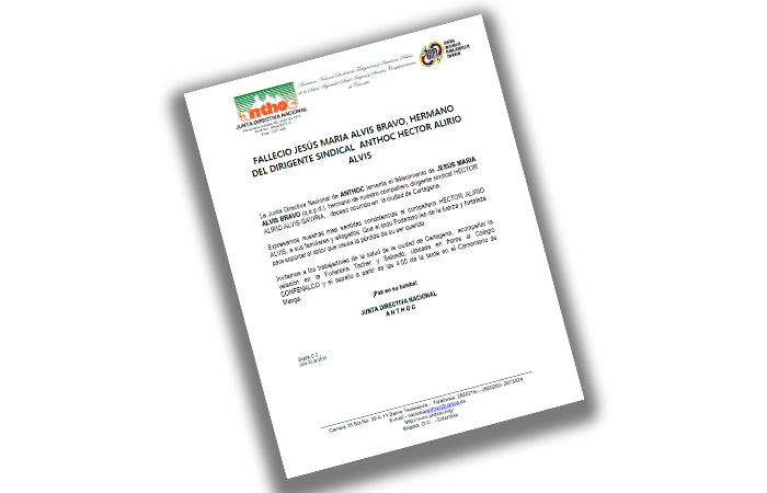 fallecimiento anthoc