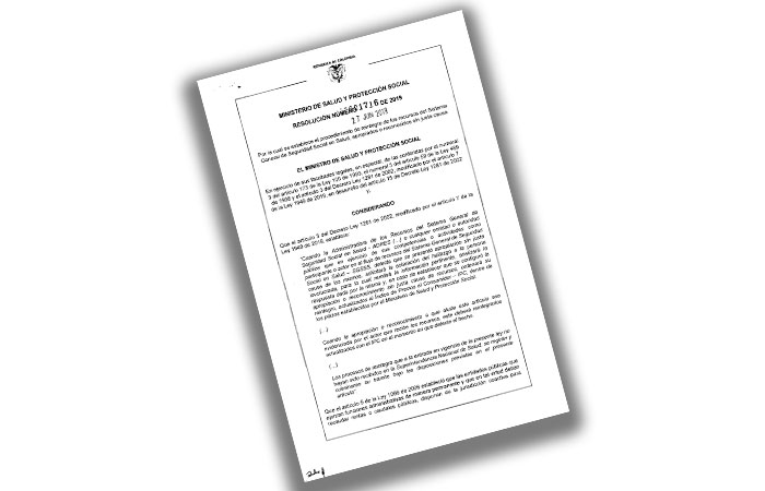 resolucion no 1716 de 2019 procedimiento reintegro recursos sgsss apropiados y reconocidos sin justa causa imagen