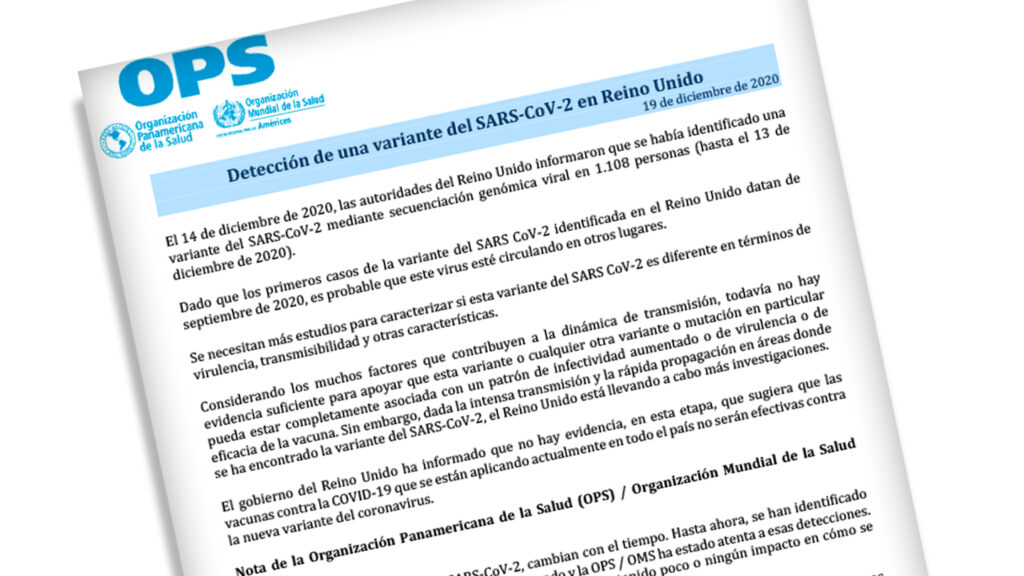 Detección de una variante del SARS-CoV-2 en Reino Unido comunicadoanthoc