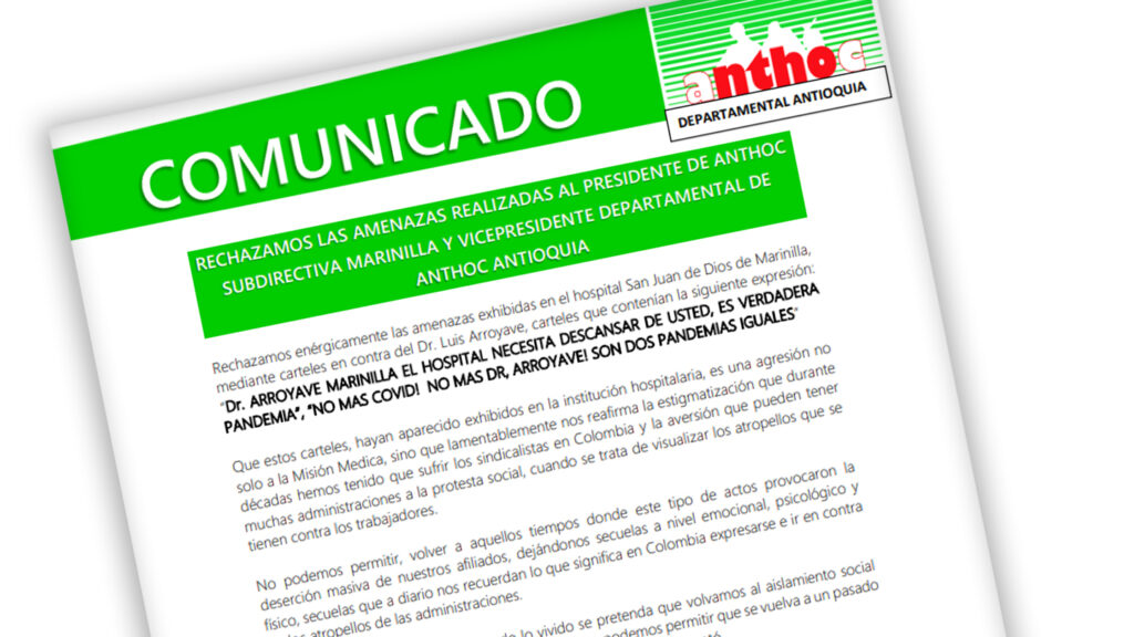 Marinilla comunicado rechazo agresiones luis arroyave presi