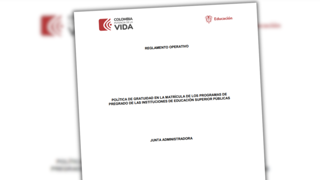 Reglamento Operativo Política de Gratuidad 2024. reglamentooperativo