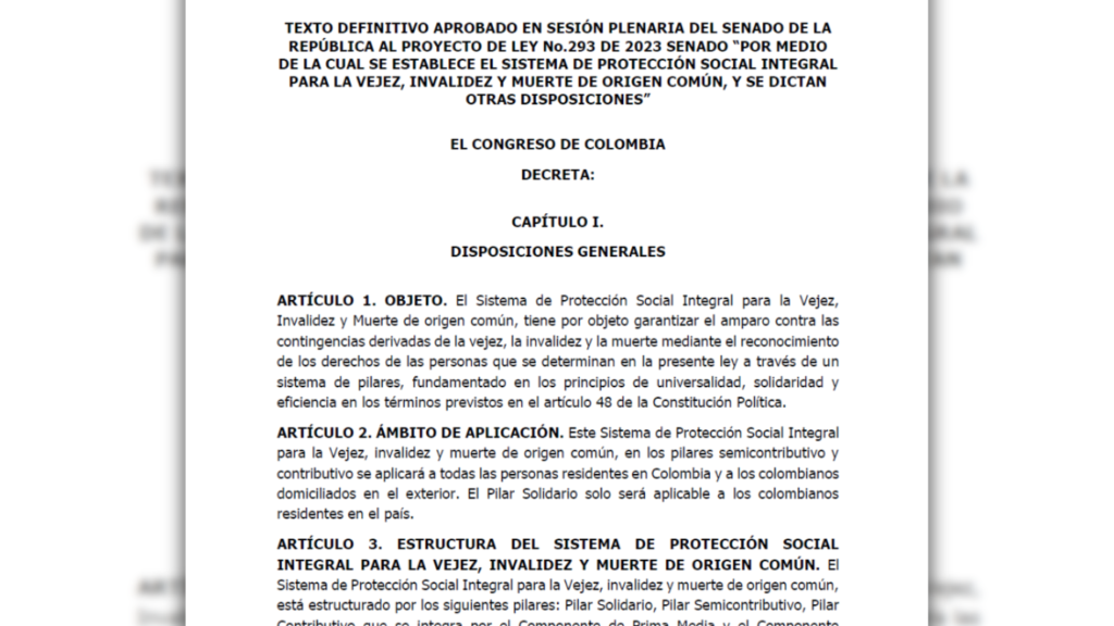 Texto aprobado de la Reforma Pensiones aprobado por la plenaria del Senado. textoaprobadoo
